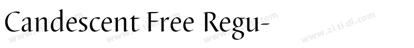 Candescent Free Regu字体转换